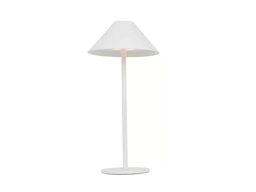 [20314-White] Ladattava LED-valaisin Enid valkoinen